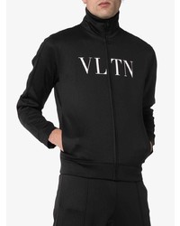 Мужской черный бомбер с принтом от Valentino