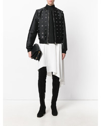 Женский черный бомбер с украшением от Stella McCartney