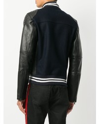 Мужской черный бомбер с украшением от Zadig & Voltaire