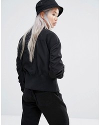 Женский черный бомбер от Weekday