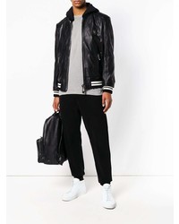 Мужской черный бомбер от Philipp Plein