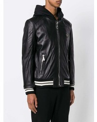 Мужской черный бомбер от Philipp Plein