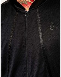 Мужской черный бомбер от AKA New York