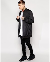 Мужской черный бомбер от AKA New York