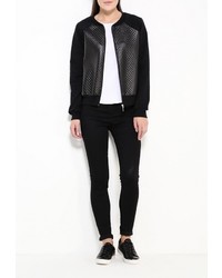 Женский черный бомбер от Aurora Firenze