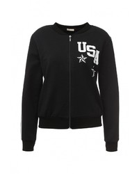 Женский черный бомбер от Aurora Firenze