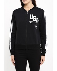 Женский черный бомбер от Aurora Firenze