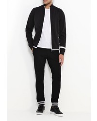 Мужской черный бомбер от Bikkembergs