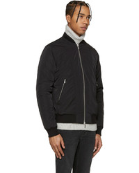 Мужской черный бомбер от BLK DNM