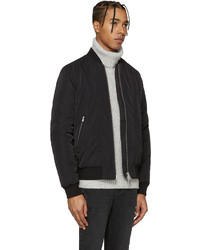 Мужской черный бомбер от BLK DNM