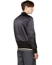 Мужской черный бомбер от Tim Coppens