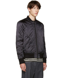 Мужской черный бомбер от Tim Coppens