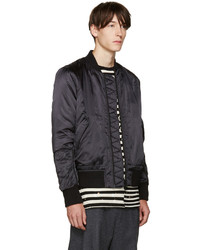 Мужской черный бомбер от Tim Coppens