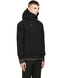 Мужской черный бомбер от Robert Geller