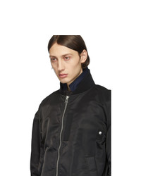 Мужской черный бомбер от Sacai