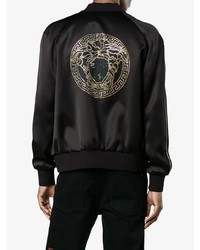 Мужской черный бомбер от Versace