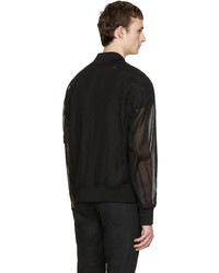 Мужской черный бомбер от Diesel Black Gold