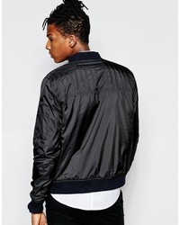 Мужской черный бомбер от Original Penguin