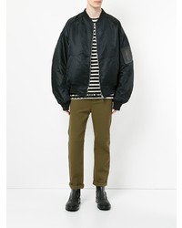 Мужской черный бомбер от Juun.J