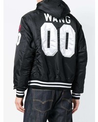 Мужской черный бомбер от Alexander Wang