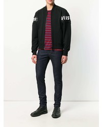 Мужской черный бомбер от Versus