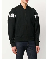 Мужской черный бомбер от Versus