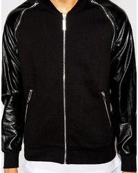 Мужской черный бомбер от Criminal Damage