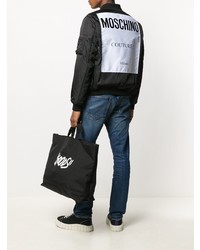 Мужской черный бомбер от Moschino