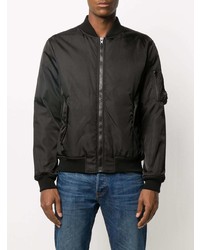 Мужской черный бомбер от Moschino