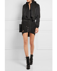 Женский черный бомбер от Anthony Vaccarello