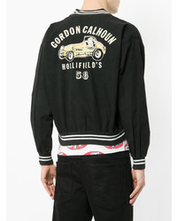 Мужской черный бомбер от Fake Alpha Vintage