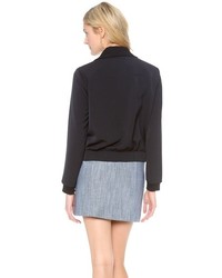 Женский черный бомбер от Tibi