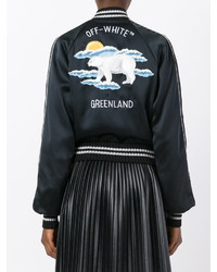 Женский черный бомбер от Off-White