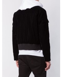 Мужской черный бомбер от Versus