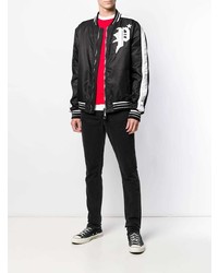 Мужской черный бомбер от Philipp Plein
