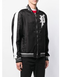 Мужской черный бомбер от Philipp Plein