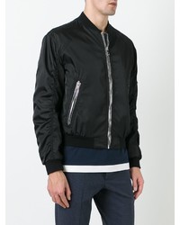 Мужской черный бомбер от Prada