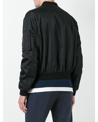 Мужской черный бомбер от Prada