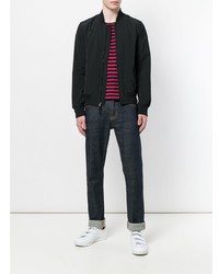 Мужской черный бомбер от Woolrich