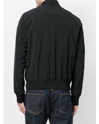 Мужской черный бомбер от Woolrich