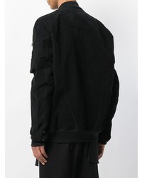 Мужской черный бомбер от Rick Owens DRKSHDW