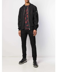 Мужской черный бомбер от Moose Knuckles