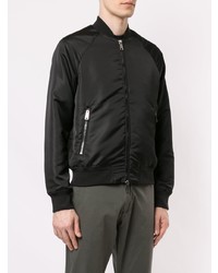 Мужской черный бомбер от Emporio Armani