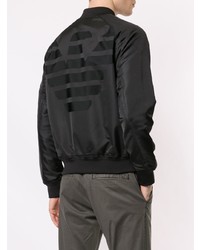 Мужской черный бомбер от Emporio Armani