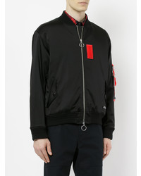 Мужской черный бомбер от Education From Youngmachines