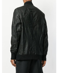 Мужской черный бомбер от Julius
