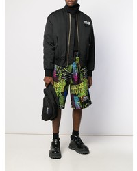 Мужской черный бомбер от VERSACE JEANS COUTURE