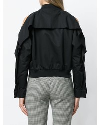 Женский черный бомбер от Federica Tosi