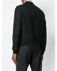 Мужской черный бомбер от Alexander McQueen