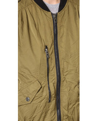 Женский черный бомбер от Blank